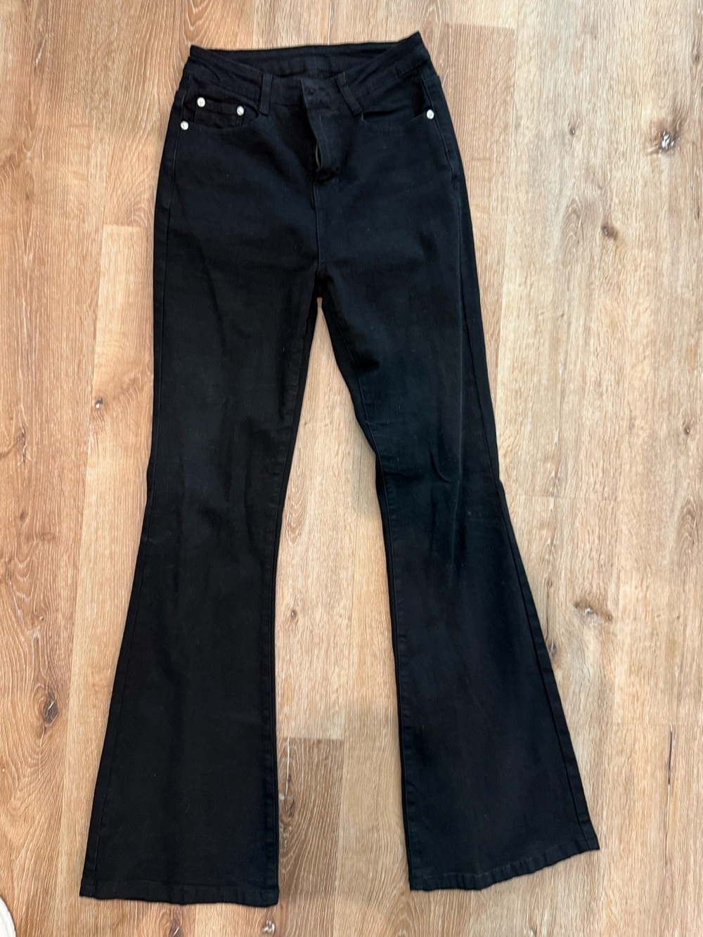 Black flare jeans size 6 like new condition